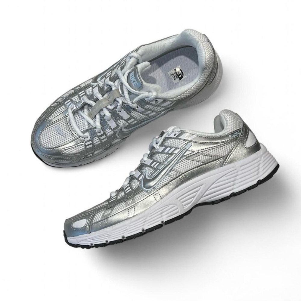 Nike P-6000 “White/Blue Tint/Sail/Metallic Silver” Sneakers